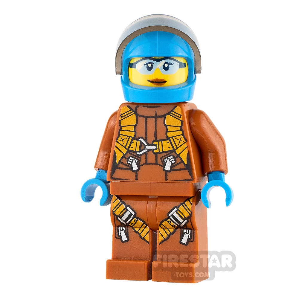 additional image for LEGO City Mini Figure - Arctic Explorer - Dark Azure Biker Helmet