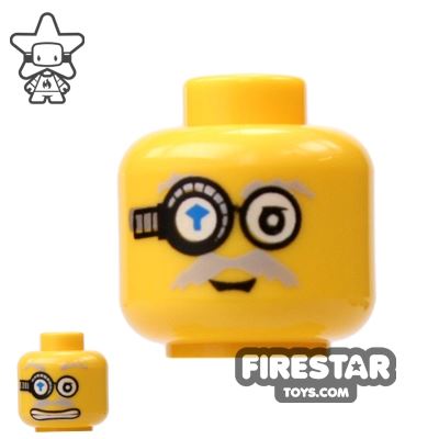 LEGO Mini Figure Heads - Power Miner GogglesYELLOW