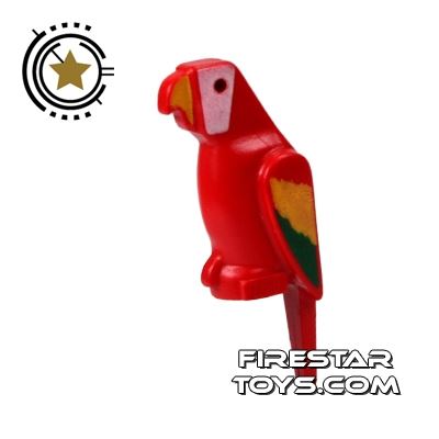 LEGO Animals Mini Figure - Parrot - ColourfulRED