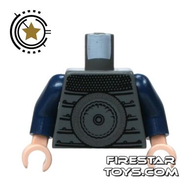 LEGO Mini Figure Torso - Chain MailDARK BLUEISH GRAY