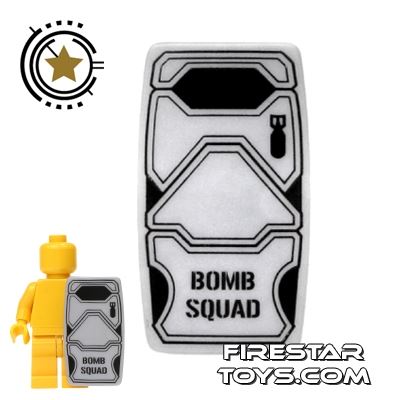 BrickForge Military Shield - Bomb SquadPEARL LIGHT GRAY