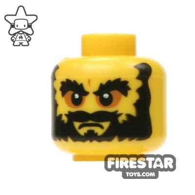 LEGO Mini Figure Heads - Angry FaceYELLOW