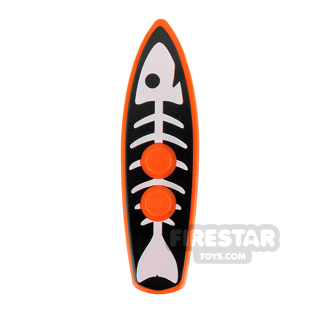 Custom Design - Surfboard - Fish Skeleton