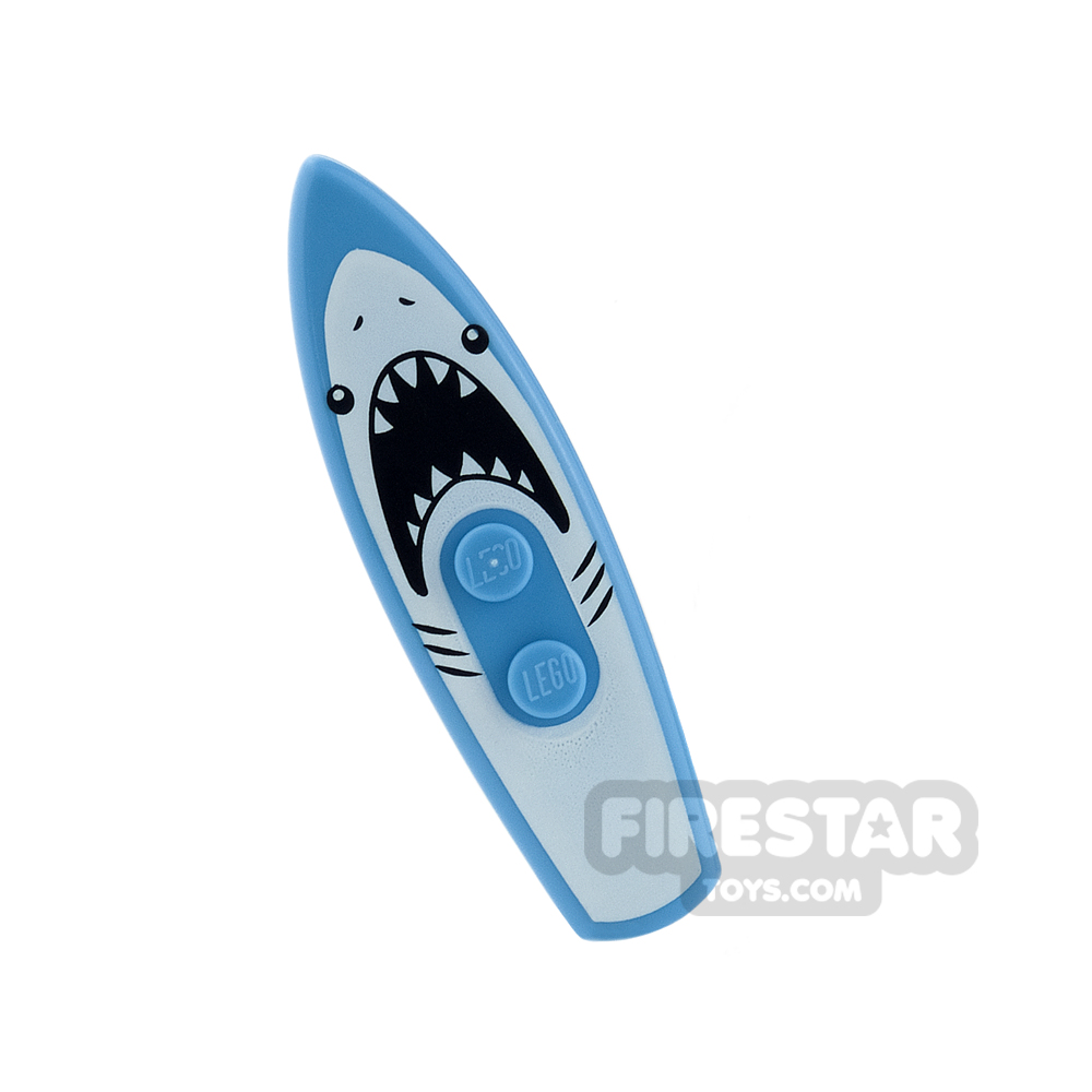 LEGO - Surfboard - White Shark PatternMEDIUM  BLUE