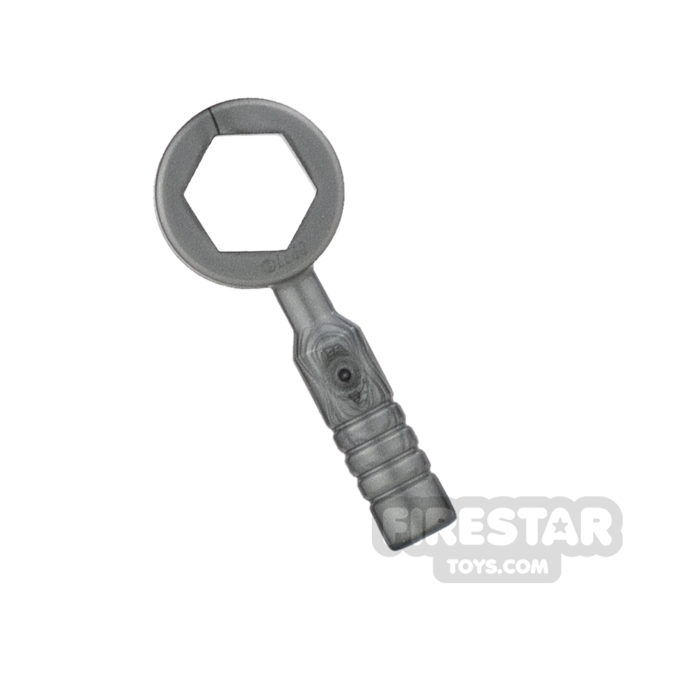 LEGO - Box Wrench - 3-Rib Handle - Flat Silver
