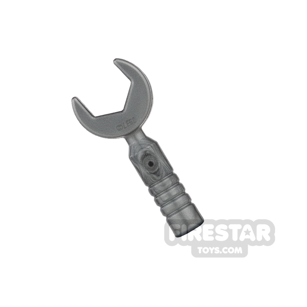 LEGO - Open End Wrench - 3-Rib Handle - Flat SilverFLAT SILVER