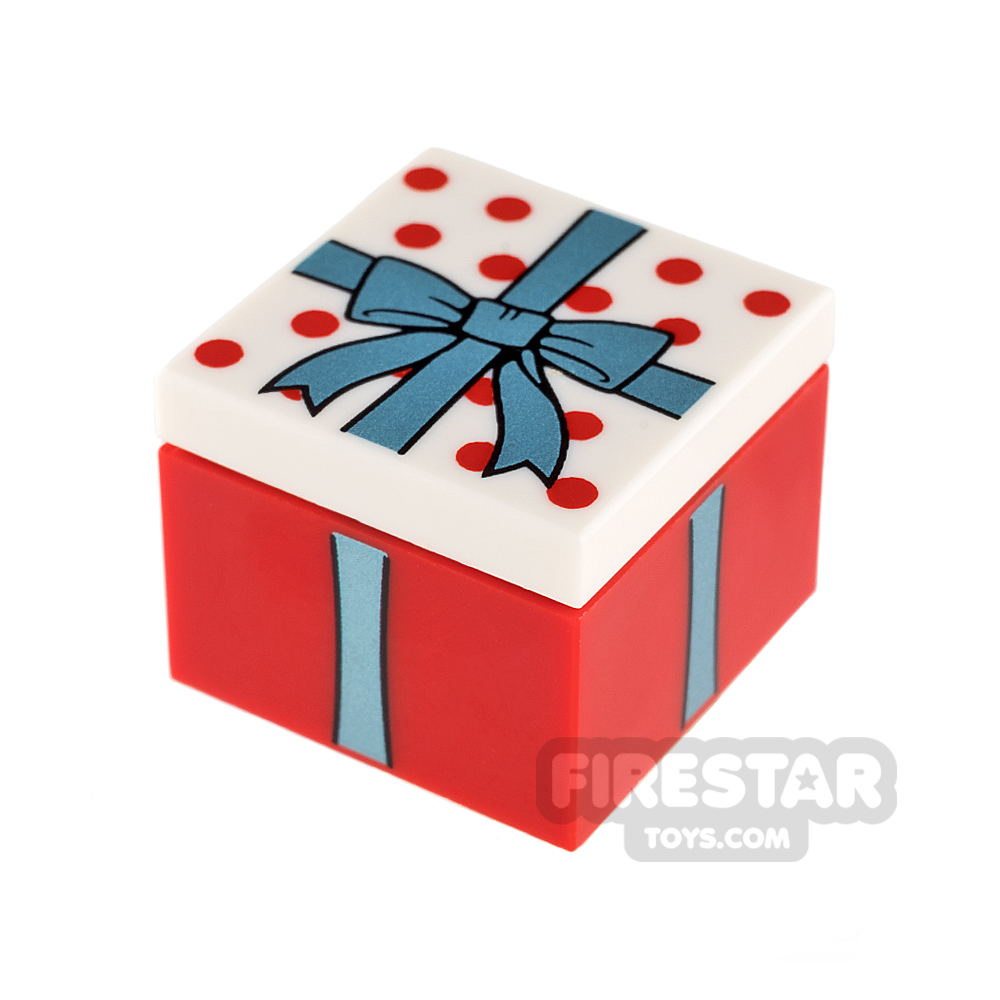 LEGO Present Gift with Blue BowRED