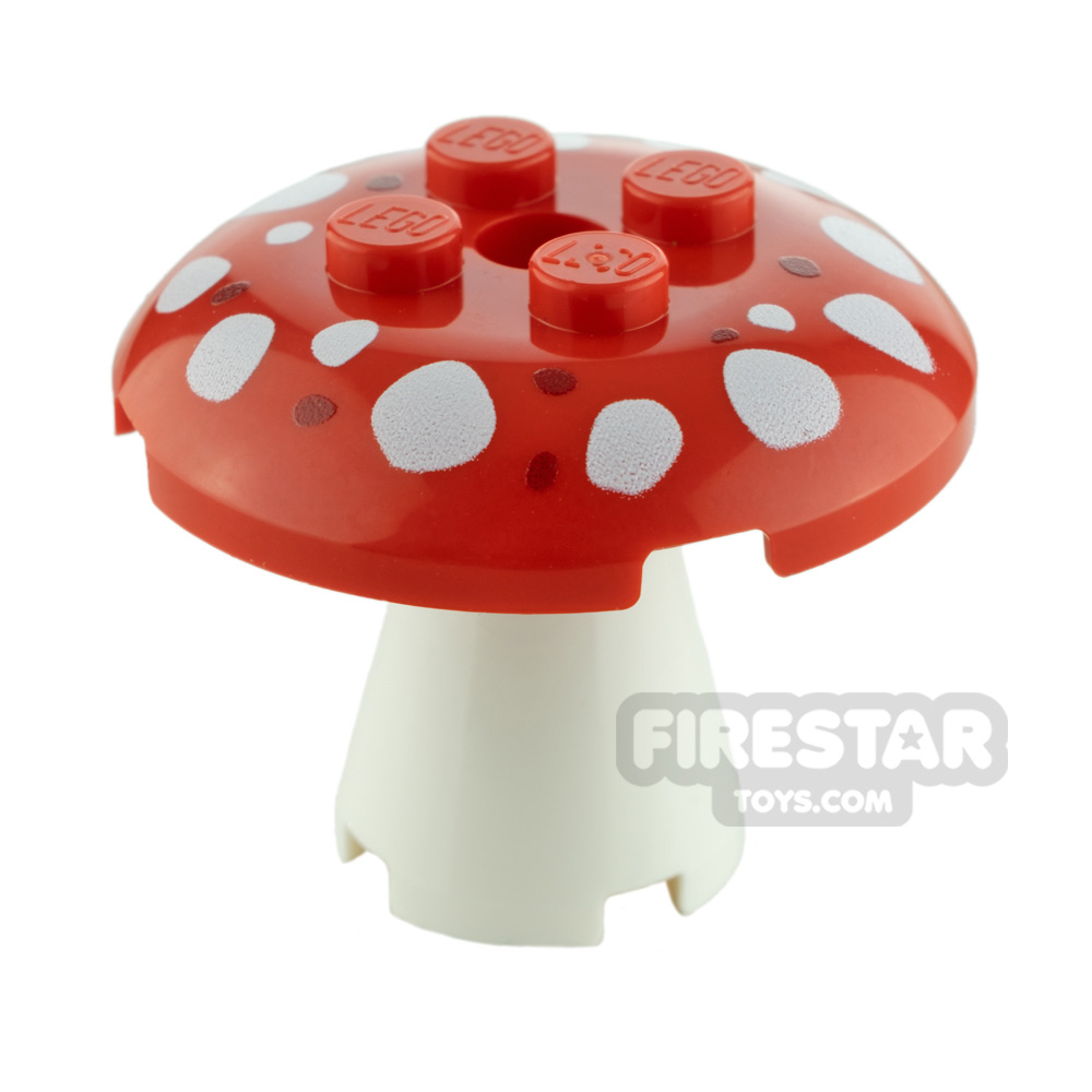 Custom Design Toadstool Large Red and WhiteMULTICOLOURED