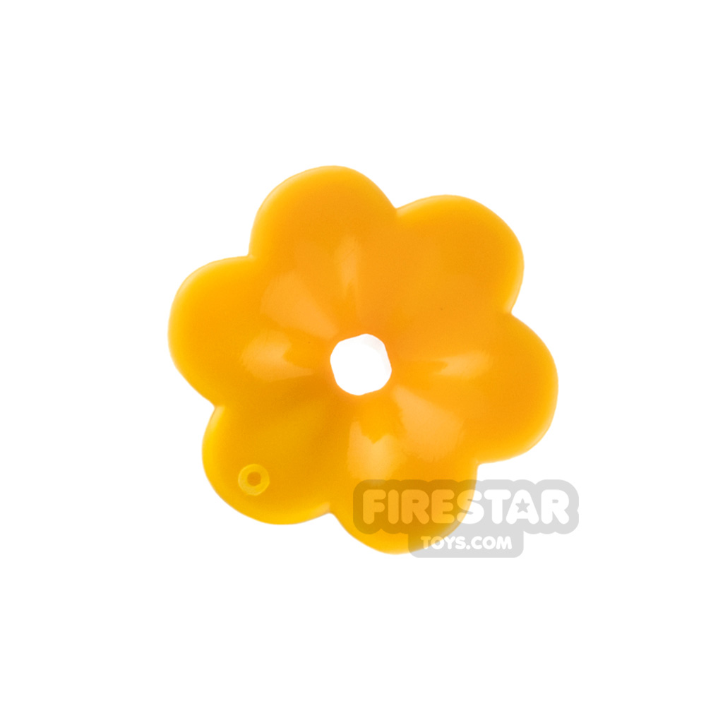 LEGO Minifigure Accessory Flower with Rounded PetalsBRIGHT LIGHT ORANGE