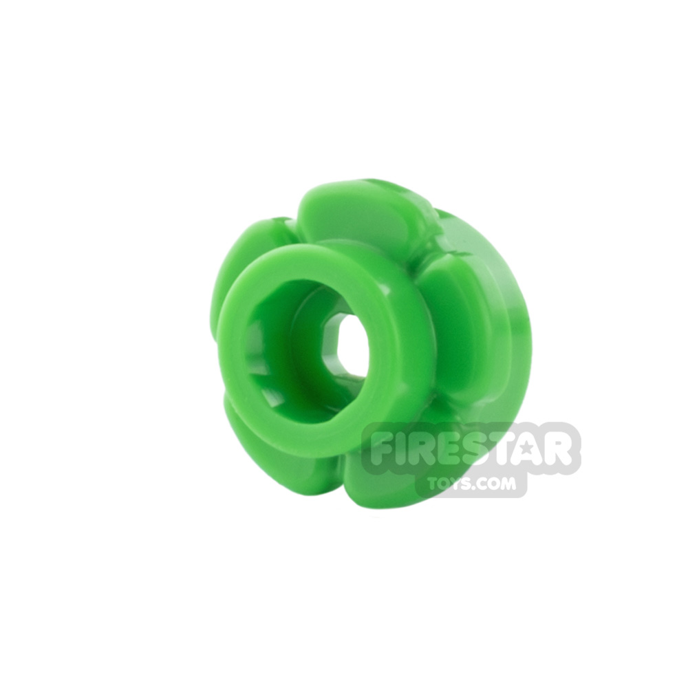 LEGO Round 1 x 1 with Flower Edge (5 Petals)BRIGHT GREEN
