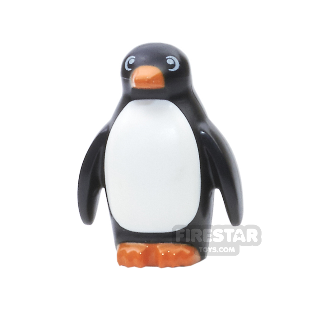 LEGO Animals Mini Figure - Penguin - Orange FlippersBLACK