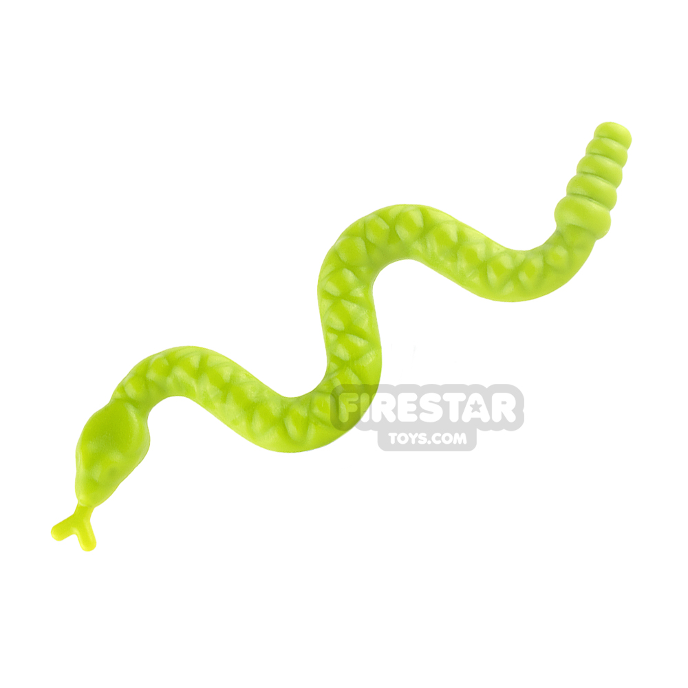 Snake Neu New 2 X lego 30115 Minifigur Animal Schlange Grün Limette, Lime 
