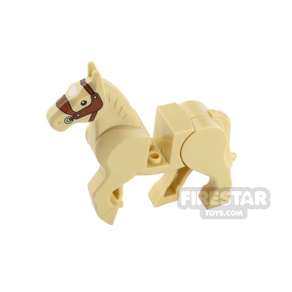 LEGO Animals Minifigure Horse With Moveable Back LegsTAN