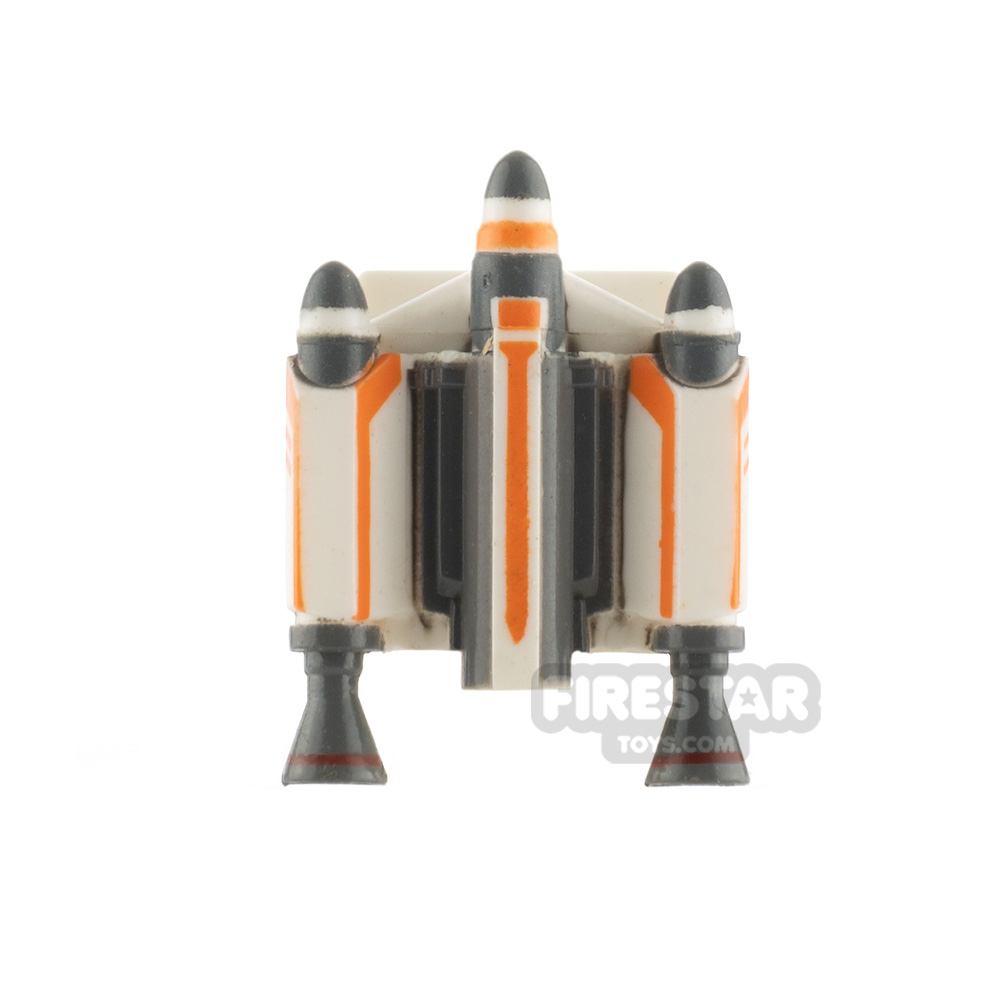 Clone Army Customs Trooper Jet Pack Orange Trooper