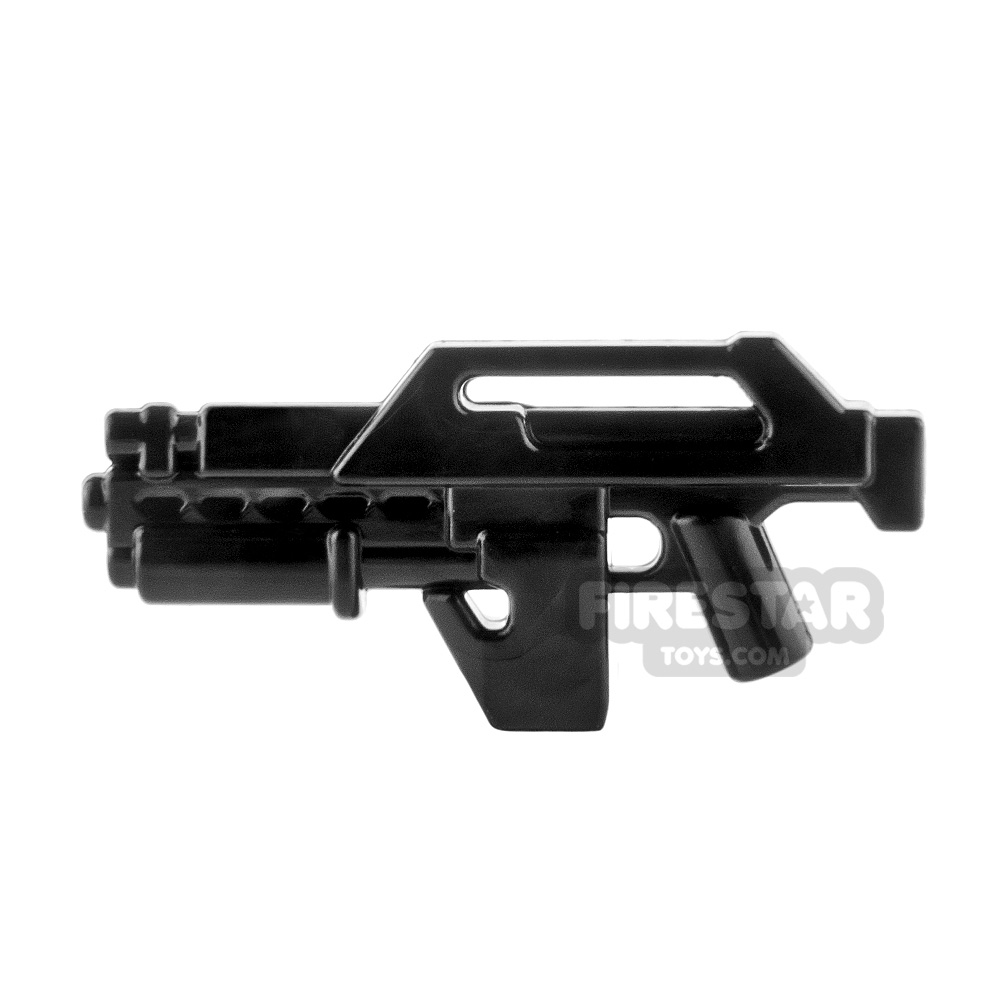 Brickarms M41A v2 Pulse Rifle Weapons for Brick Minifigures Black 