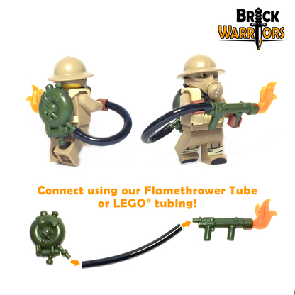 additional image for BrickWarriors - British Flamethrower - Army Green