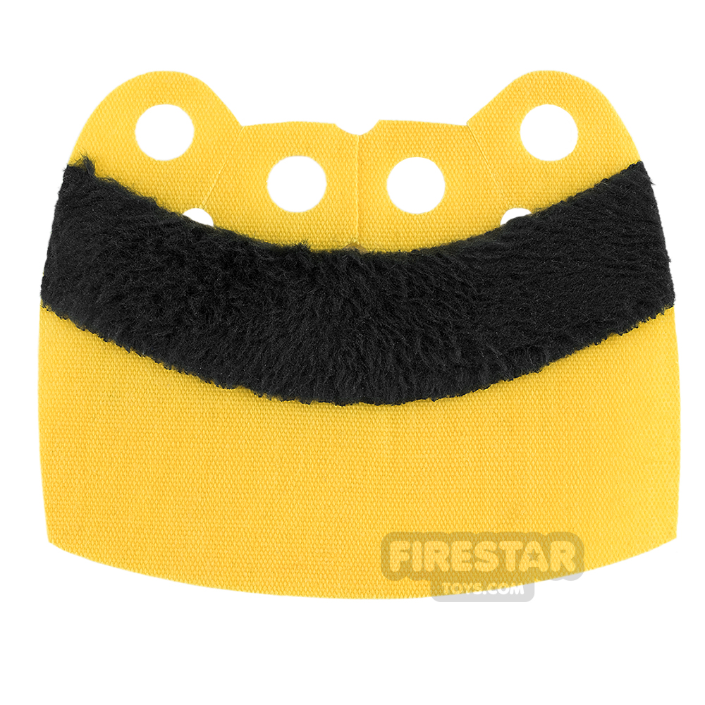 Custom Design Cape - Over Cape - Upper Fur - Yellow - Black FurYELLOW
