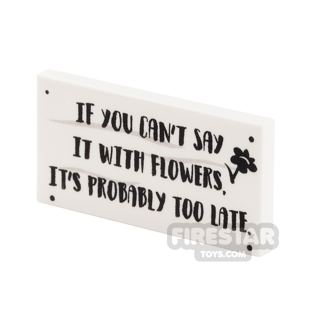 Custom Printed Tile 2x4 - Flower Shop Sign