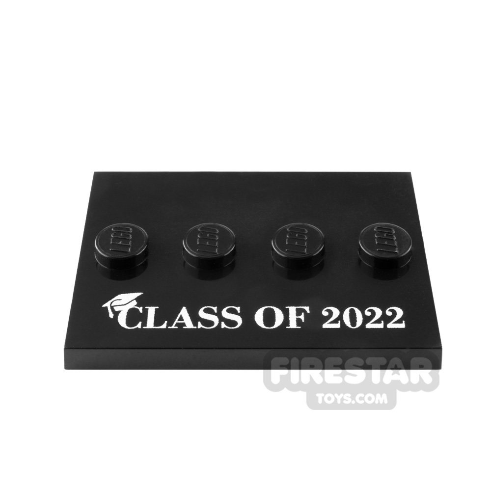 Custom printed Minifigure Stand Class of 2022BLACK