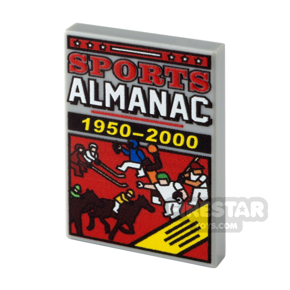 Custom Printed Tile 2x3 Sports Almanac BookLIGHT BLUEISH GRAY