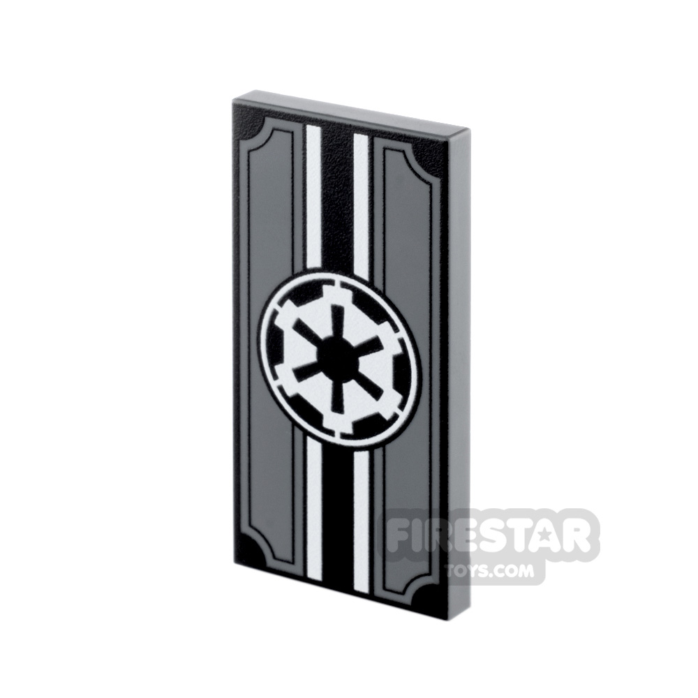 Custom Printed Tile 2x4 SW Dark Gray Imperial BannerBLACK