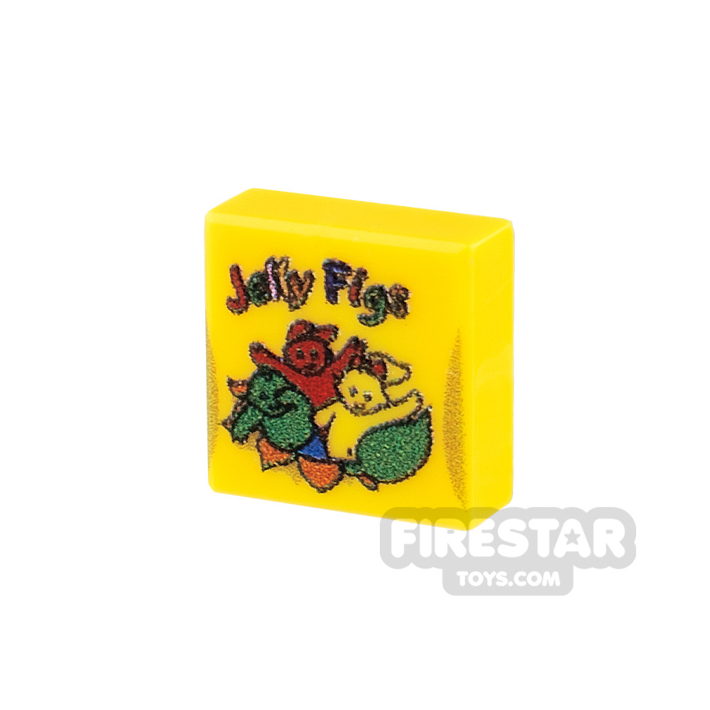 Custom Printed Tile 1x1 - Jelly Babies