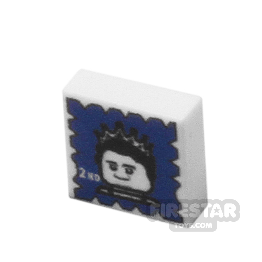 Custom Printed Tile 1x1 - Second Class Stamp