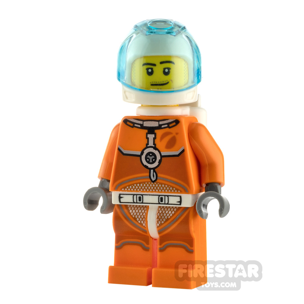 Lego Astronaut Spaceman Orange Selten 