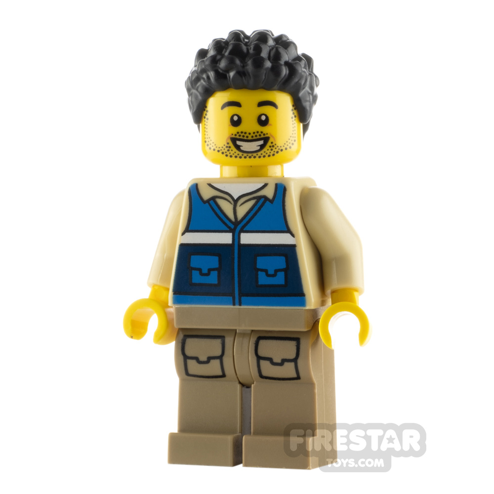LEGO City Minfigure Wildlife Rescue Worker Black Hair