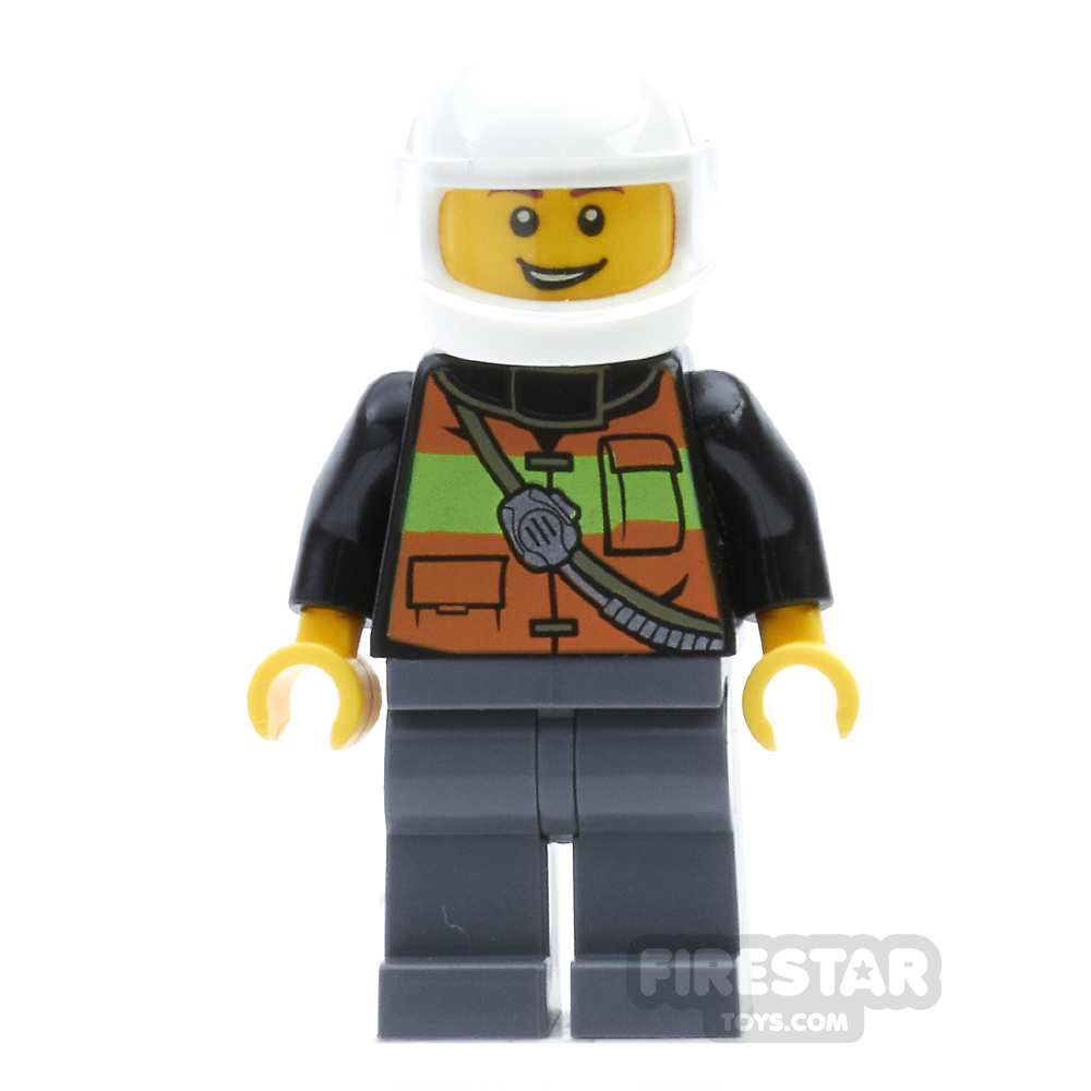 show original title Details about   Lego ® Minifigure Town City Fireman Helmet White Set 7904-cty0030 cty030 