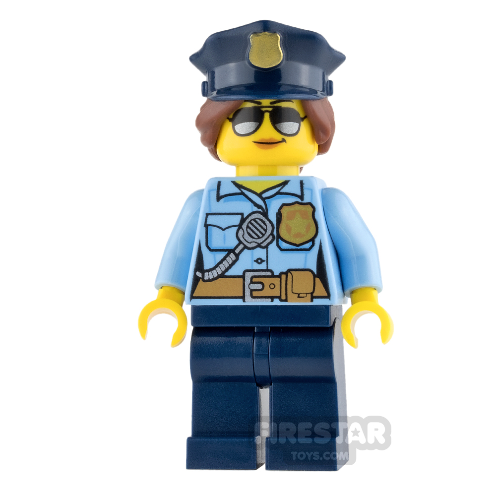 LEGO City Mini Figure - Police - City Officer Female with Police Hat