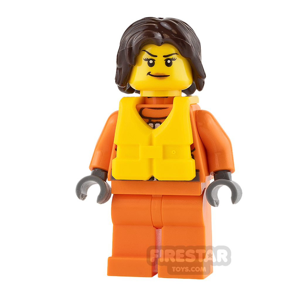 LEGO City Mini Figure - City Coast Guard - Female Rescuer