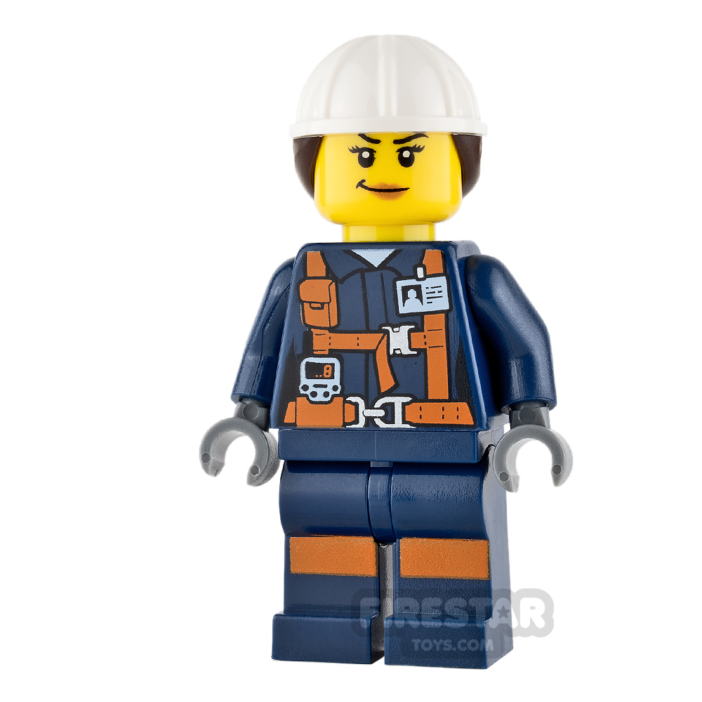 LEGO City Mini Figure - Miner - Female Explosives Engineer