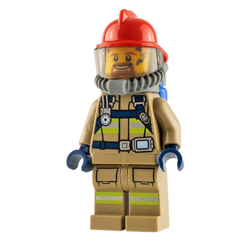 LEGO City Minifigure Fireman Goatee