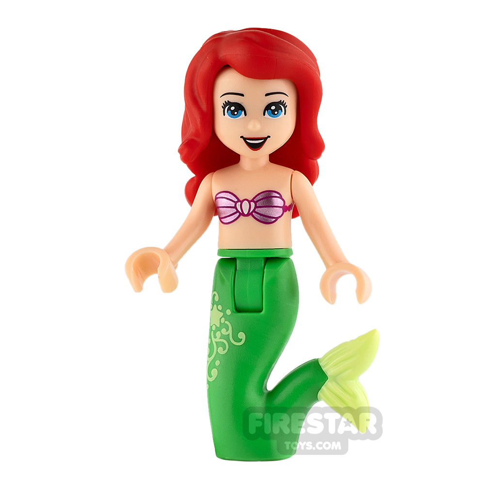 LEGO Disney Princess Mini Figure - Ariel Mermaid - Pink Shell Bikini