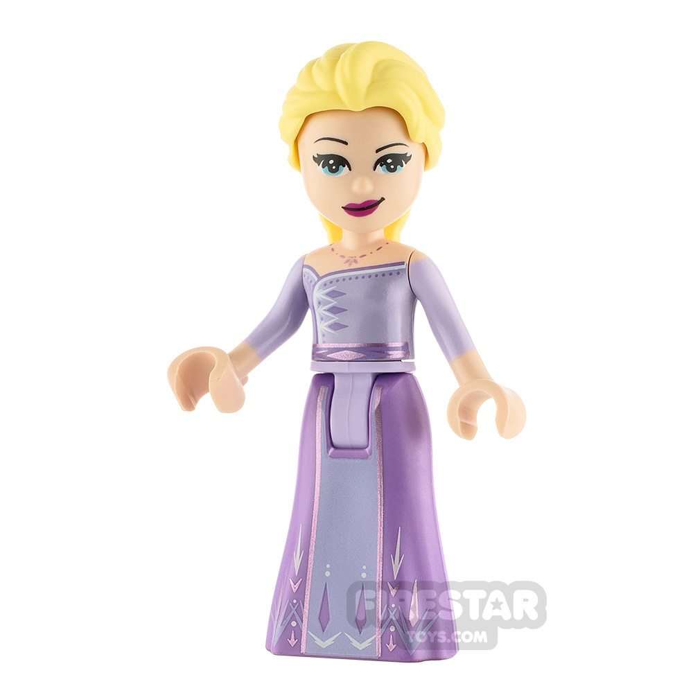 LEGO Disney Princess Minifigure Frozen Elsa Lavender Dress