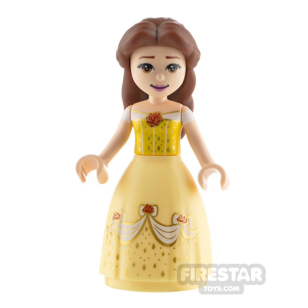 Lego Disney Princess Minifigure Belle Dress With Roses Lego Disney Princess Minifigure Belle Dress With Roses