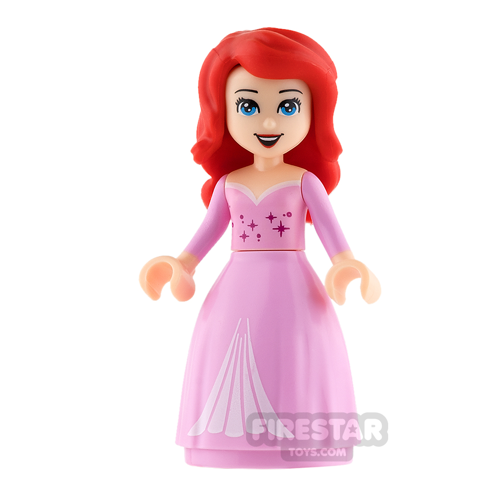 Flower in Hair 10765 LEGO Disney Princess Ariel Mermaid Minifigure Pink Top 