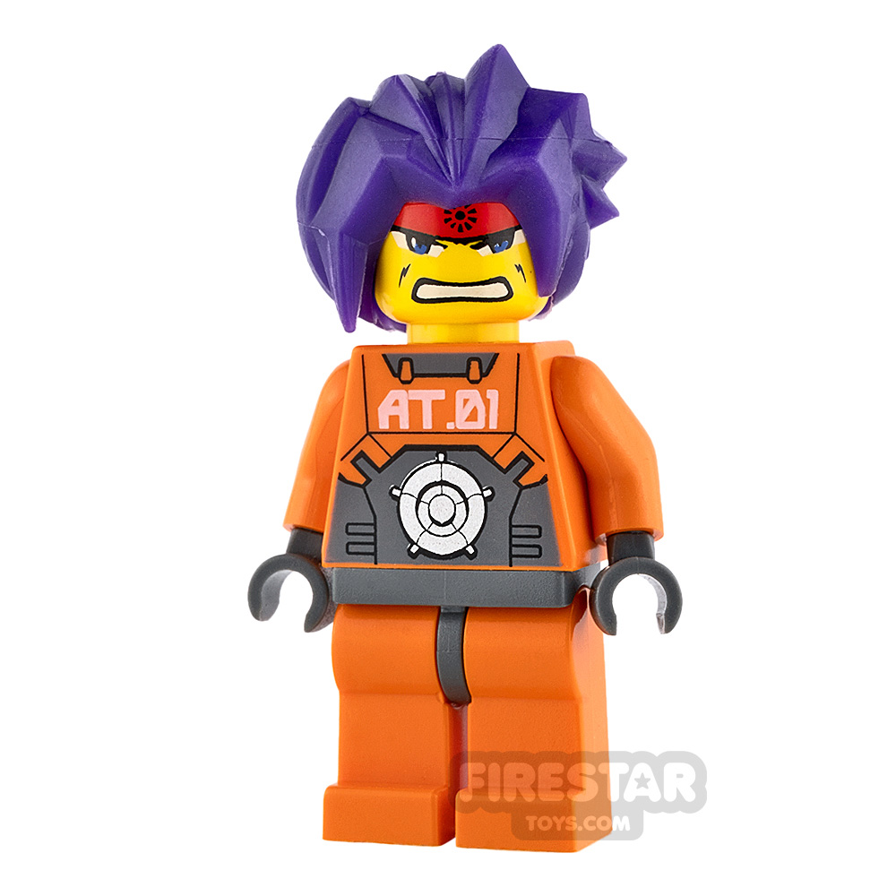 LEGO Kopfbedeckung Haare hellblau Zacken 53981 Exo-Force Hikaru 