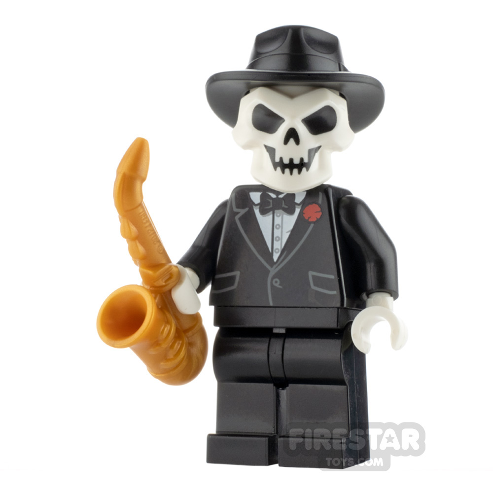 Custom Minifigure Skeleton Musician