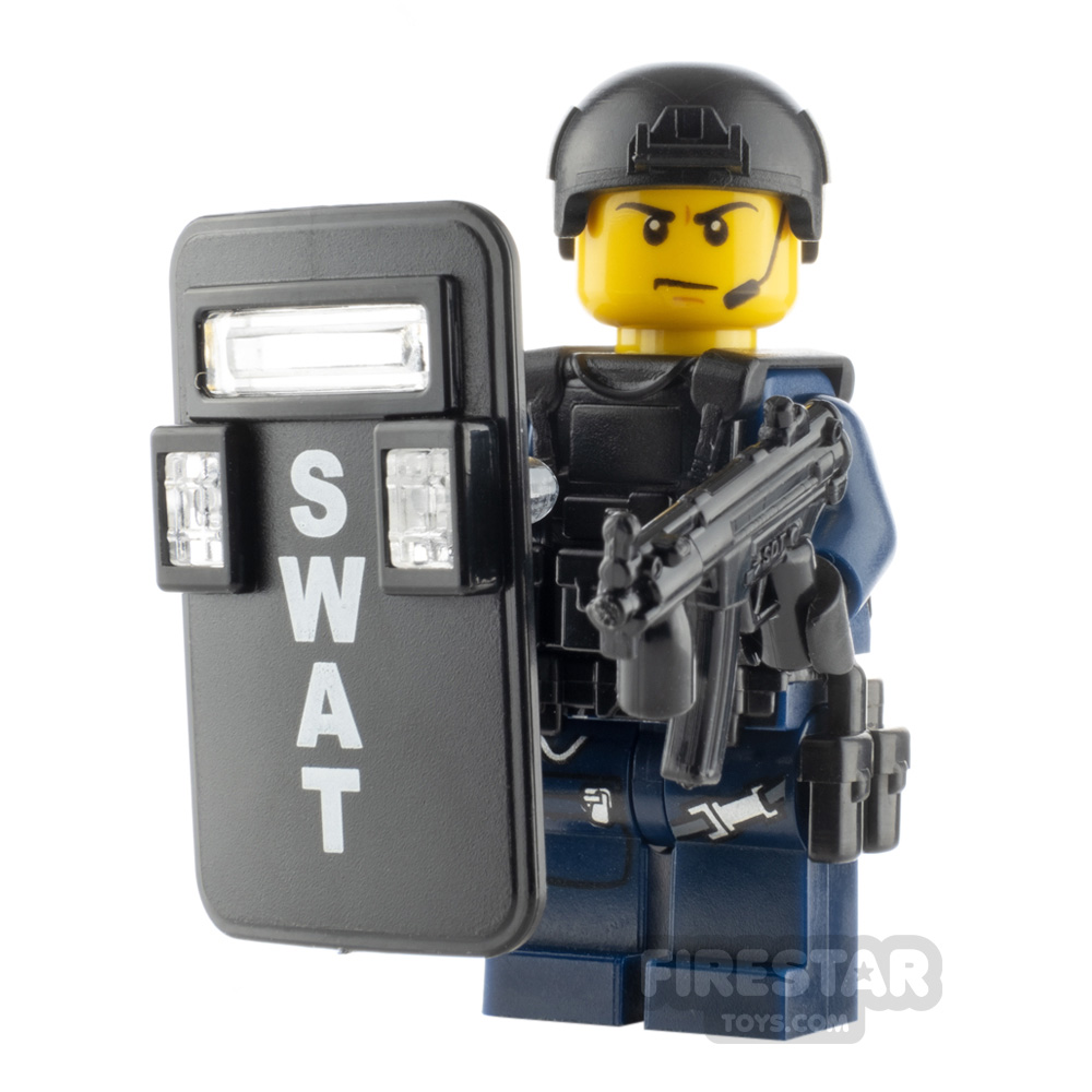 Custom Minifigure SWAT Shield Specialist