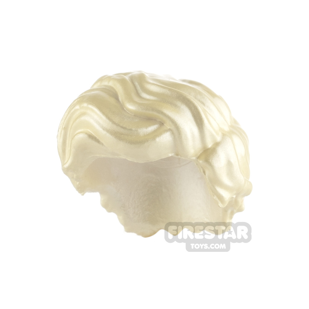 Minifigure Hair Thick and WavyPEARL YELLOW