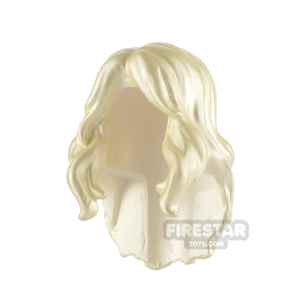 Minifigure Hair Wavy with Twisted BangsPEARL YELLOW