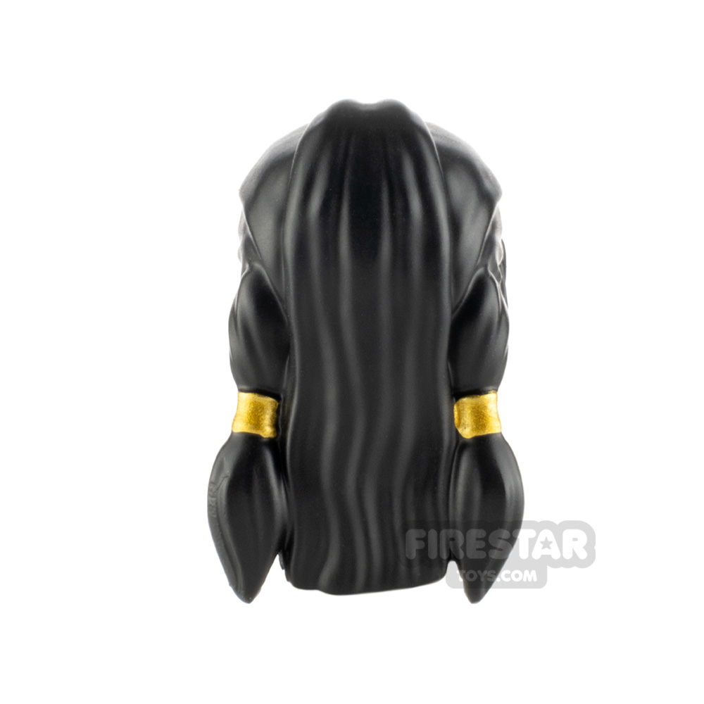 additional image for Minifigure Hair Mid Length with Pigtails