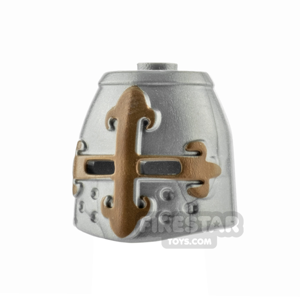 BrickForge Great Helm with CrossFLAT SILVER