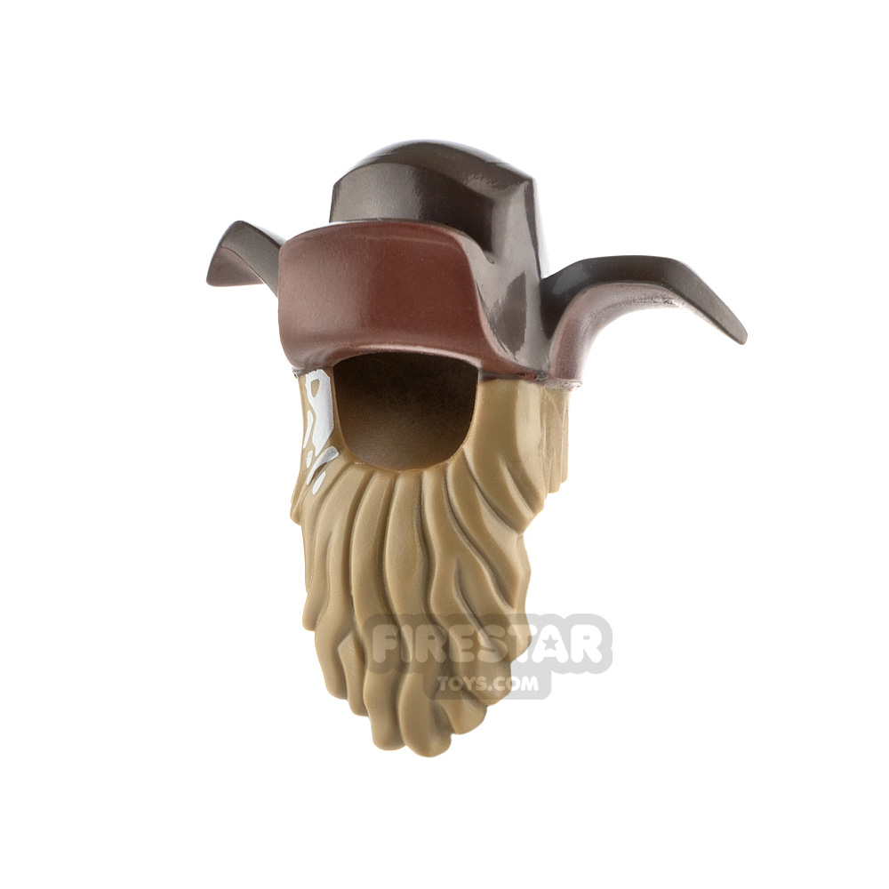 LEGO Hat with Ear Flaps and Long BeardDARK TAN