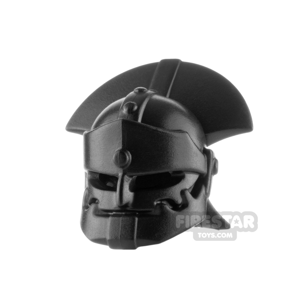 BrickWarriors Minifigure Headgear Orc HelmetBLACK