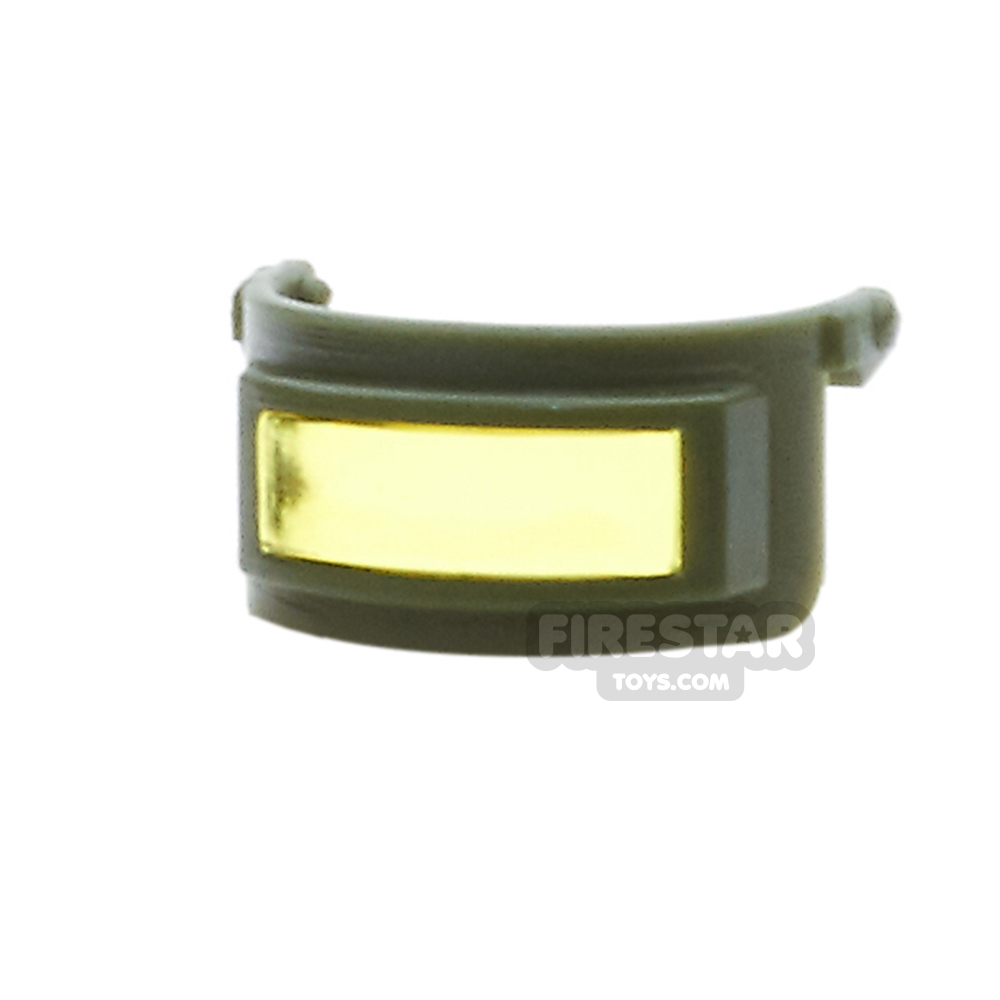 SI-DAN - Ballistic Face Shield S03 - Tank Green/ Trans Yellow