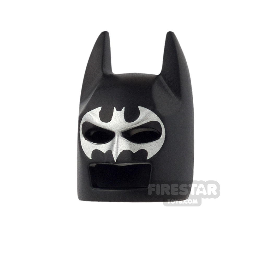 LEGO - Batman Mask - Angular Ears - Black with Silver Bat