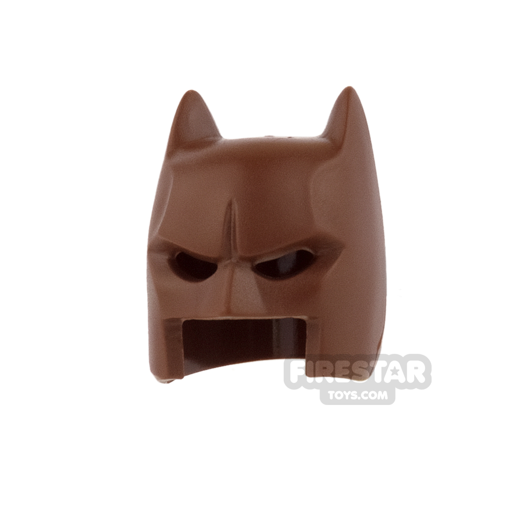 LEGO - Batman Mask - Open Chin - Reddish Brown